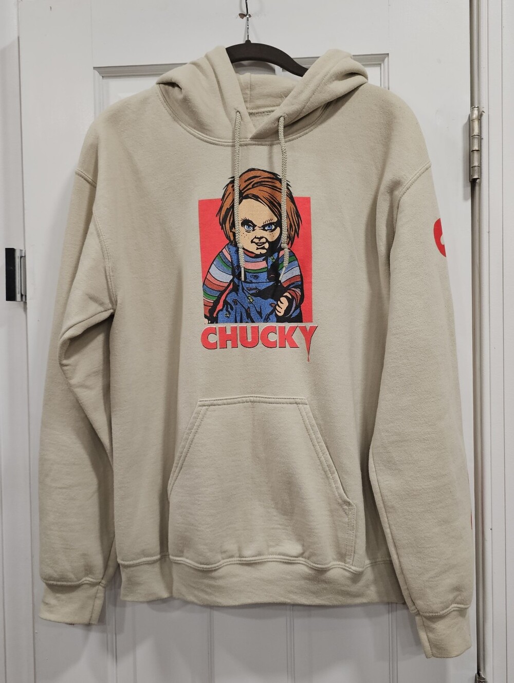 Universal Studios Chucky Child's Play "Good Guys" Graphic Hoodie Tan / Beige - S